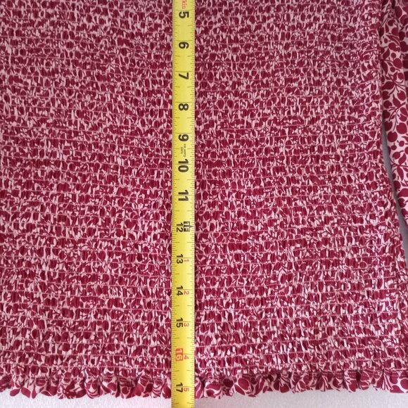 Boden Smocked Top Fruit Print Cottagecore Peasant Garden Girl Milkmaid Size 6 - Picture 3 of 8